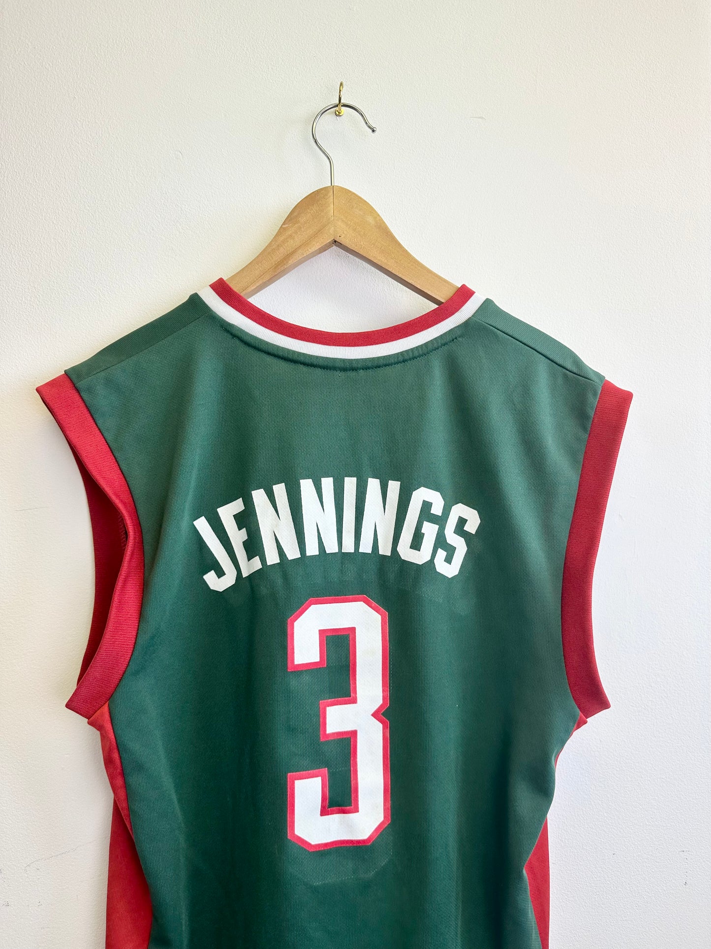 Milwaukee Bucks NBA Adidas Jennings Basketball Jersey