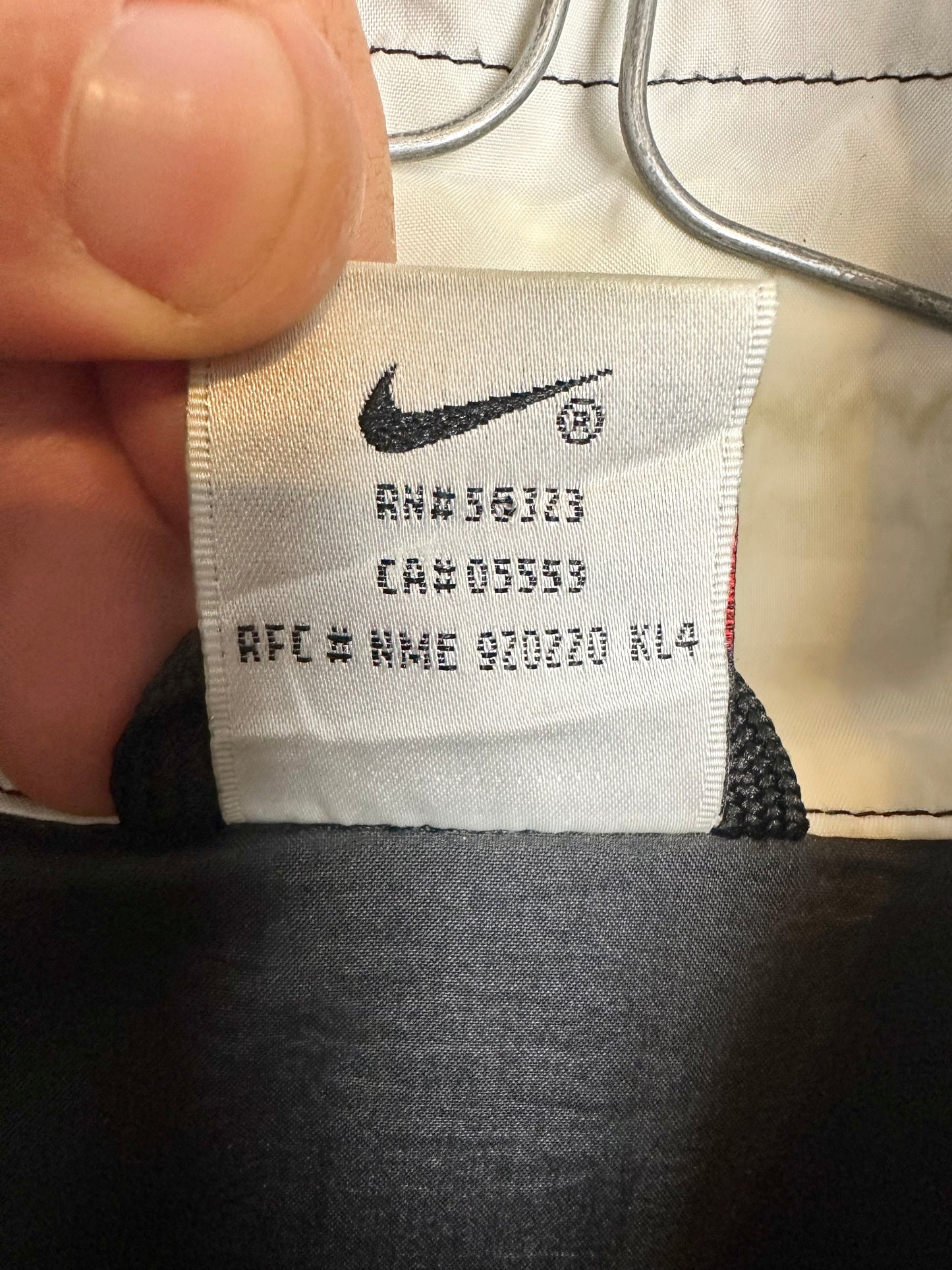 Nike 90s Black Embroidered Vintage Track Jacket