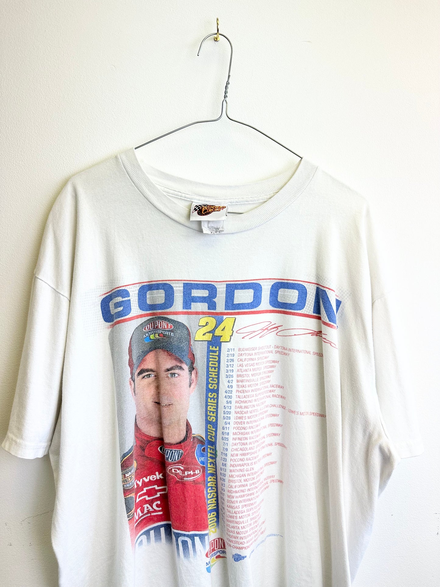 Nascar Jeff Gordon Vintage 2005 Boxy Cropped Graphic T-shirt