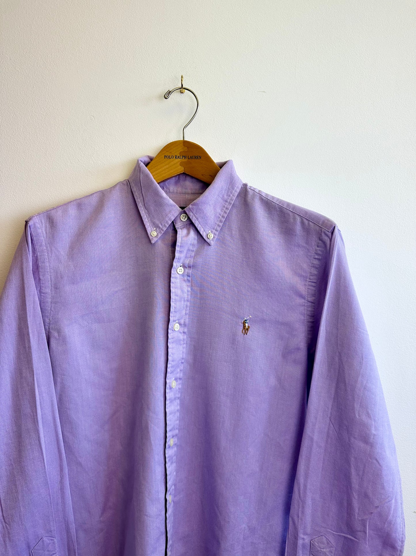 Ralph Lauren Vintage Cotton Purple Button Down Cotton Shirt