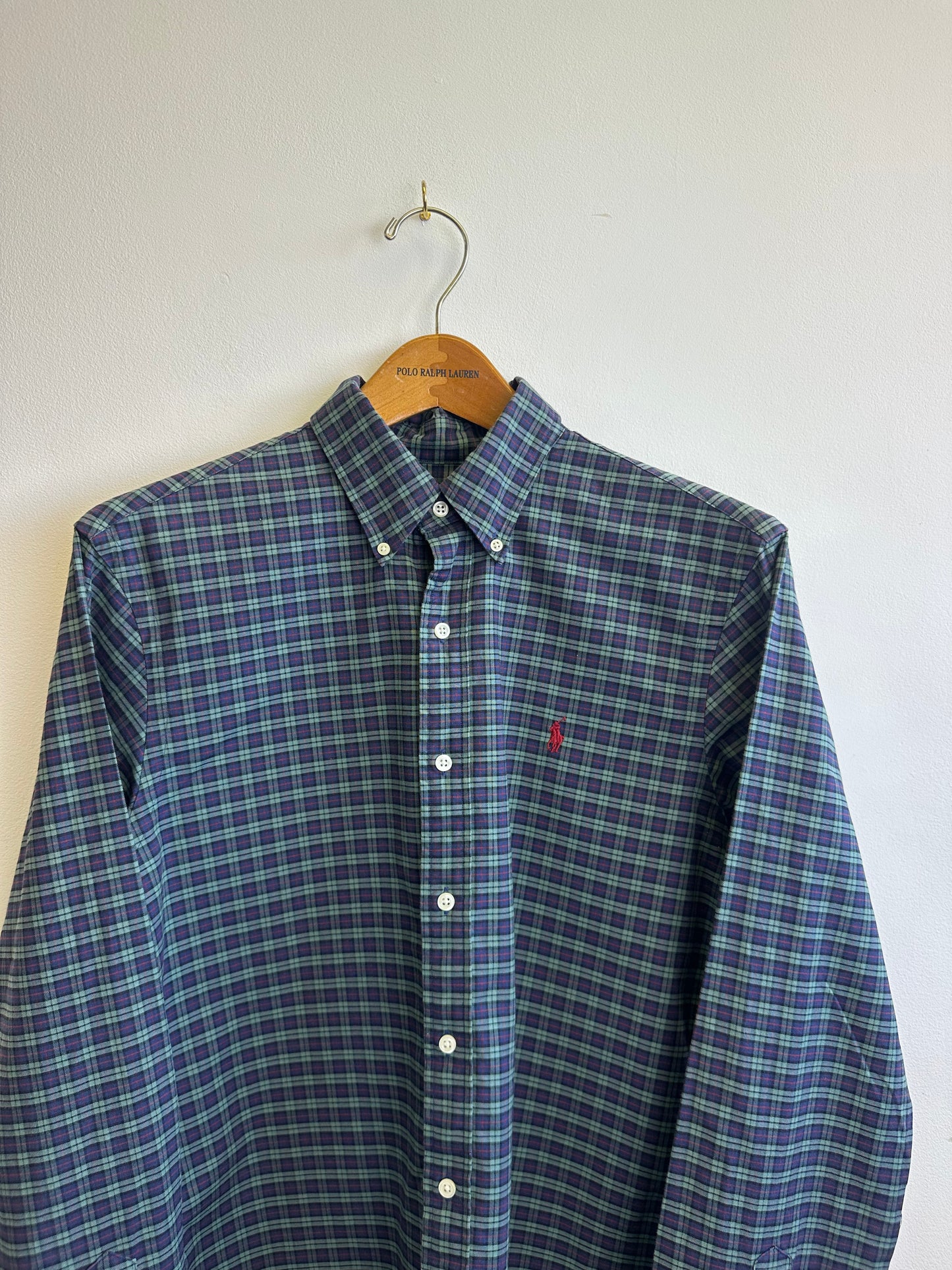 Ralph Lauren Check Cotton Vintage Green Red Men’s Shirt