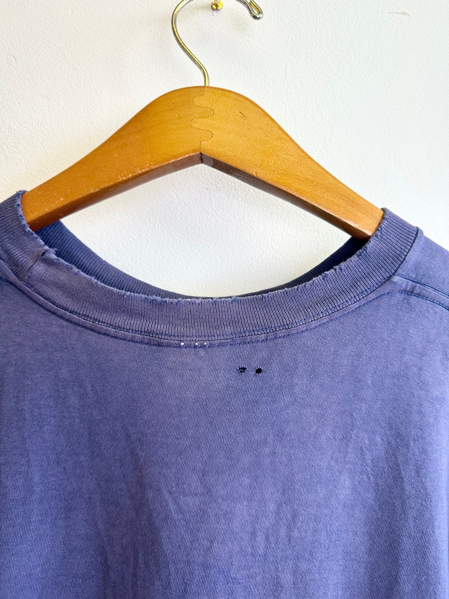 Adidas 90s Vintage Navy Print Men’s Spellout Cotton T-shirt