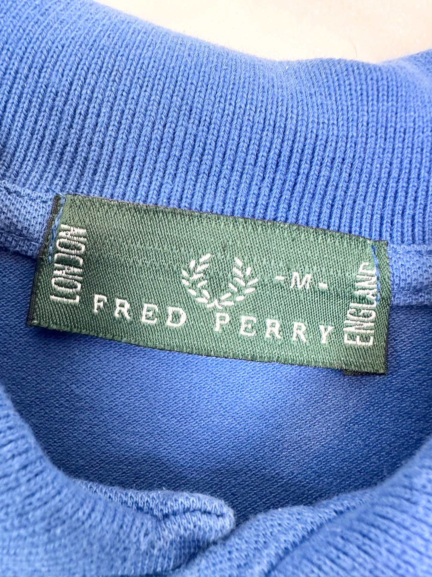 Fred Perry 90s Vintage Blue Polo Shirt