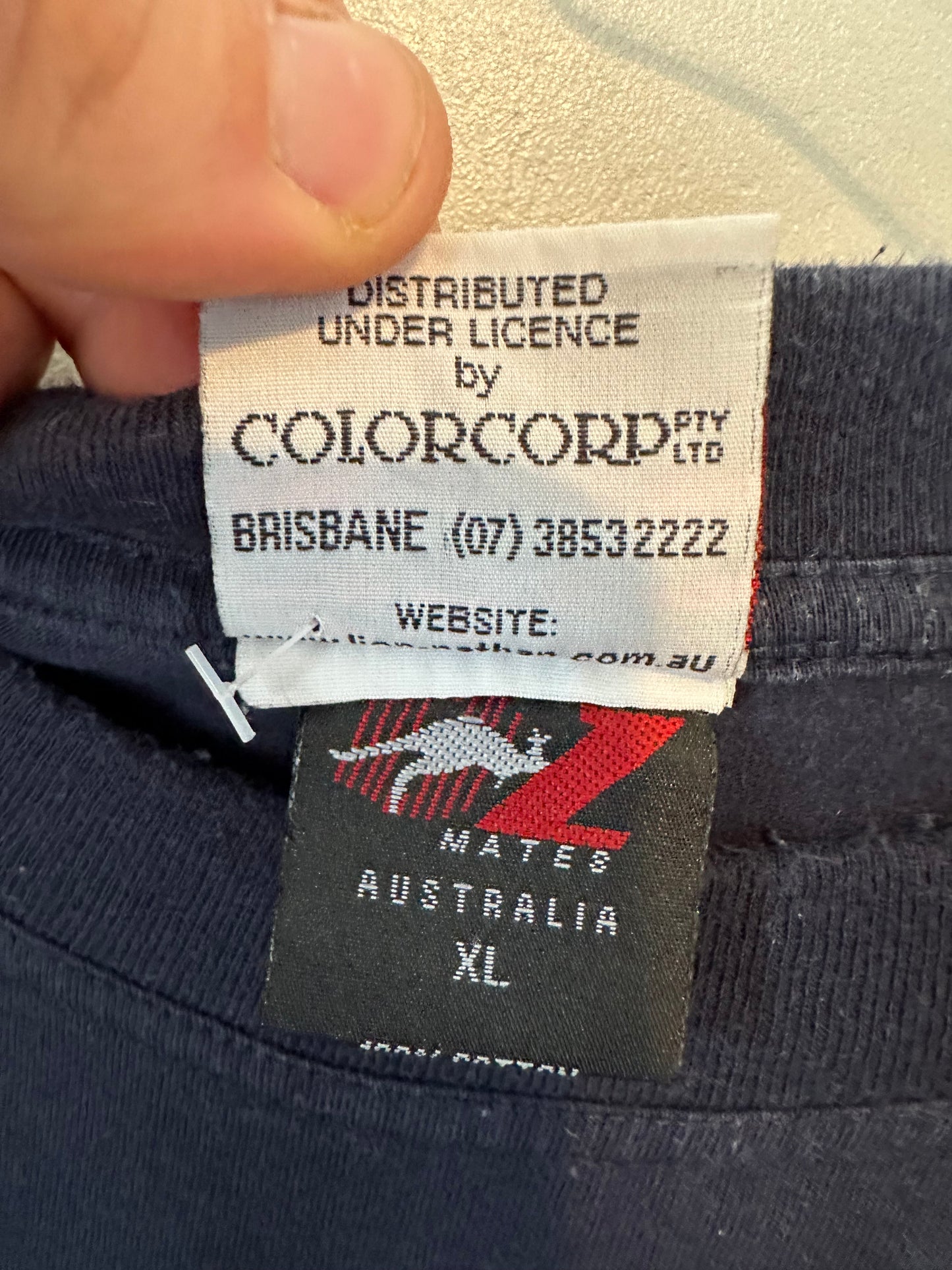 Tooheys New Australian Lager Vintage Navy Cotton T-shirt