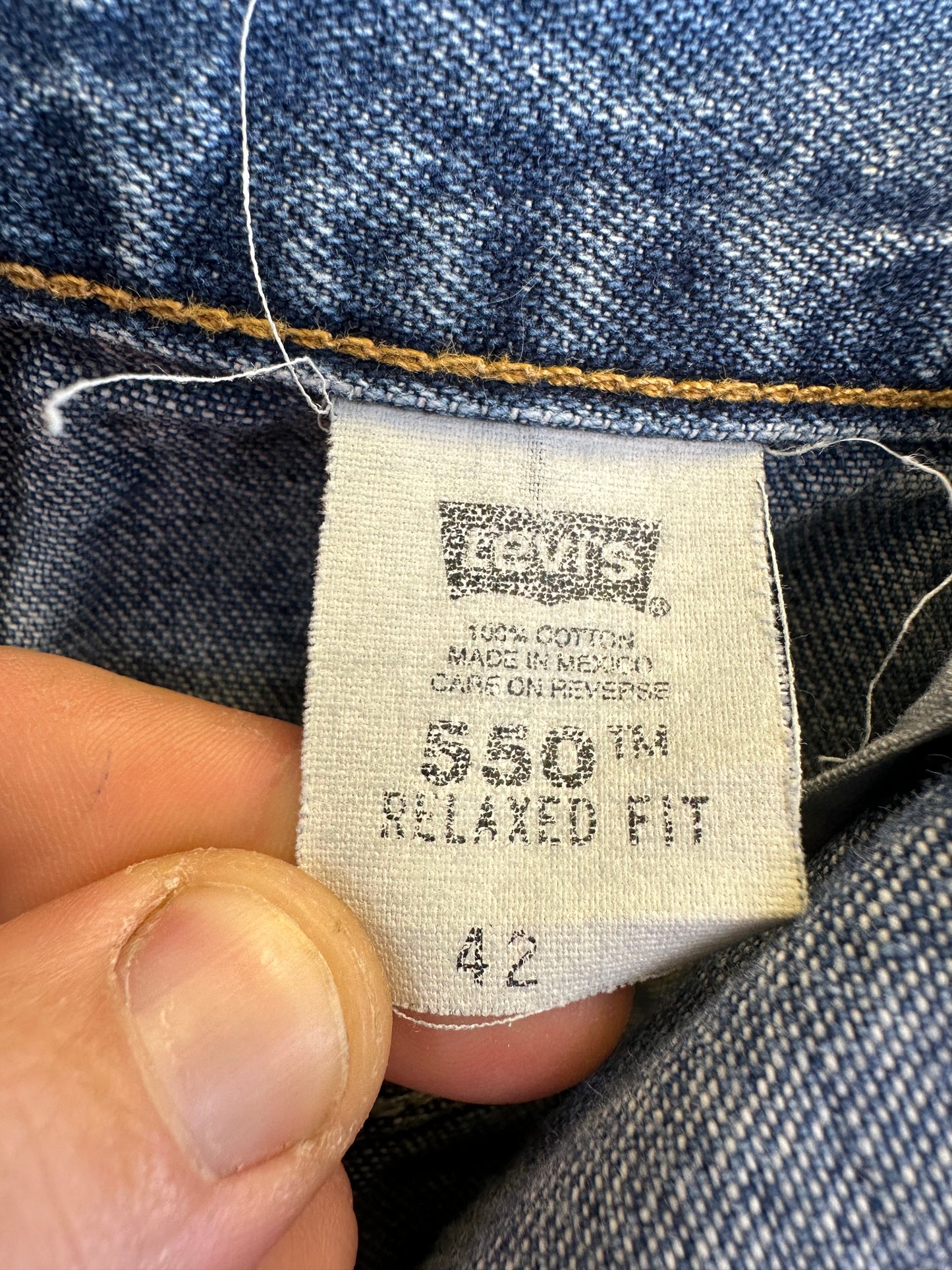 Levi’s 550 Vintage Relaxed Fit Blue Denim Jean Shorts Jorts