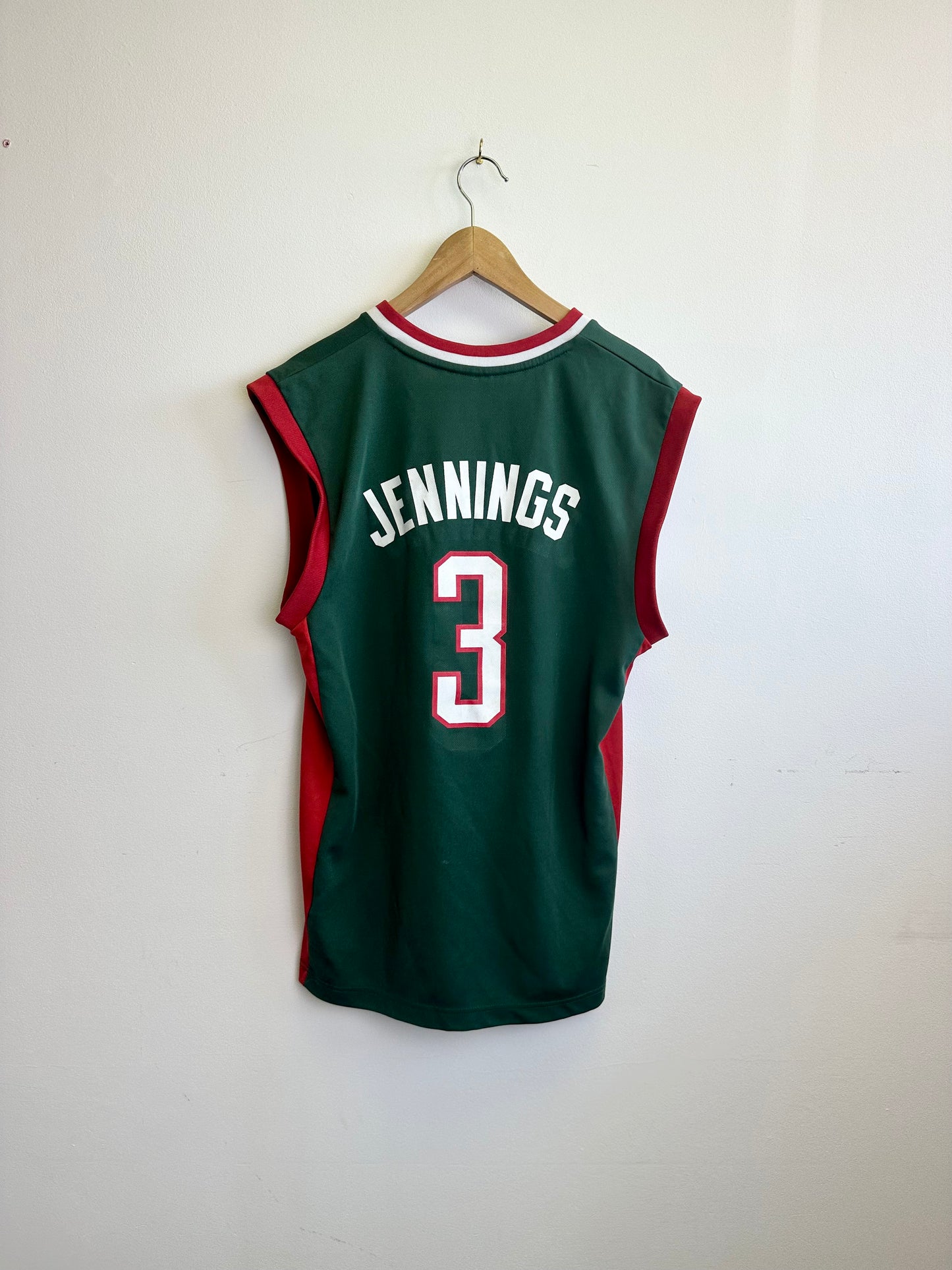 Milwaukee Bucks NBA Adidas Jennings Basketball Jersey