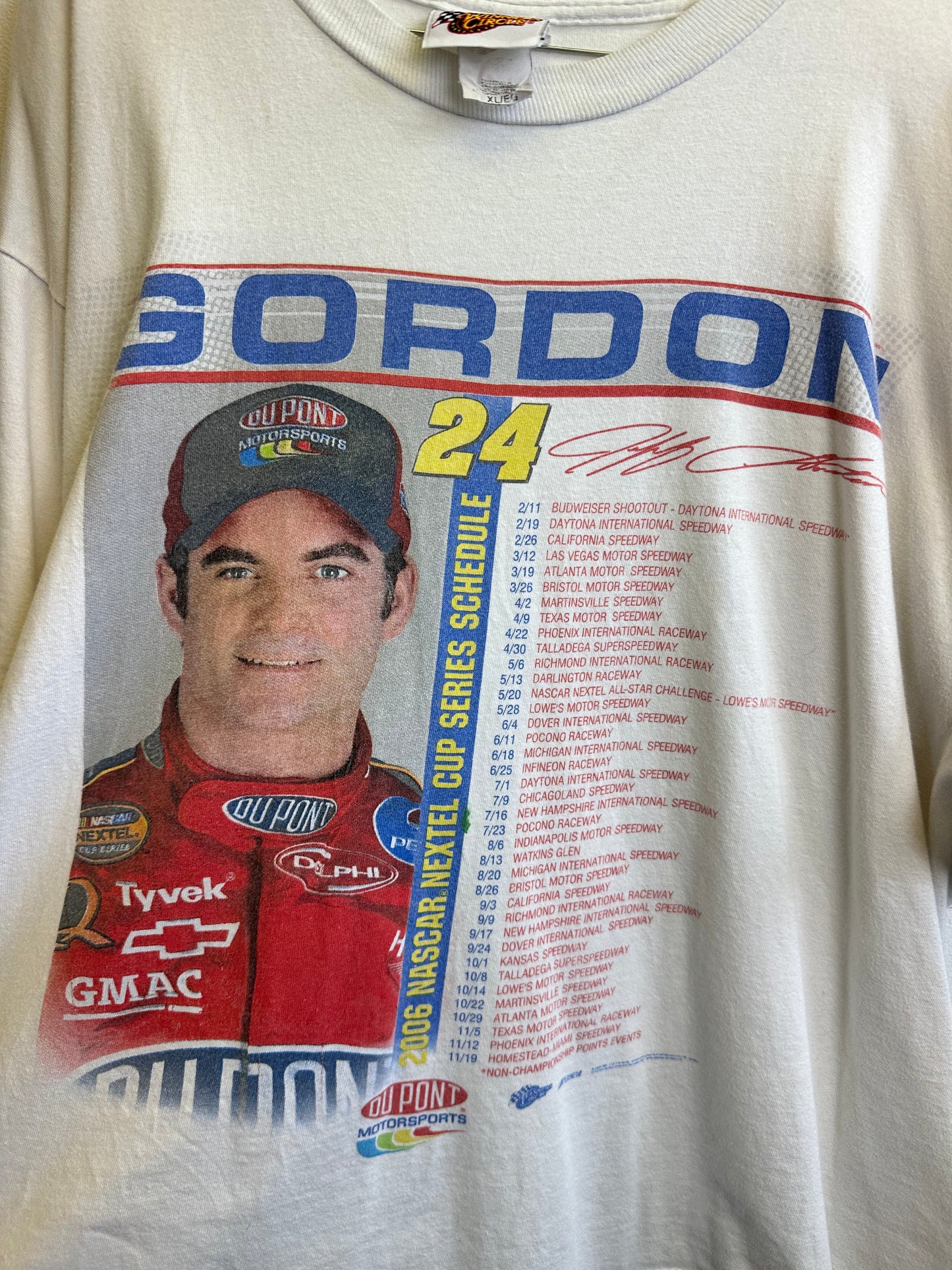 Nascar Jeff Gordon Vintage 2005 Boxy Cropped Graphic T-shirt