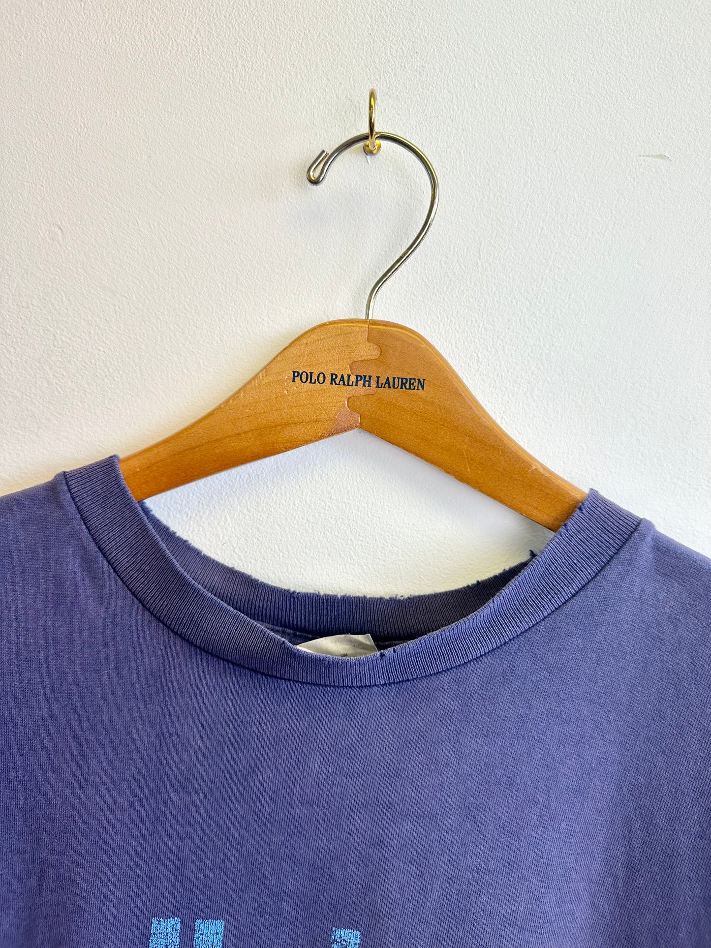 Adidas 90s Vintage Navy Print Men’s Spellout Cotton T-shirt