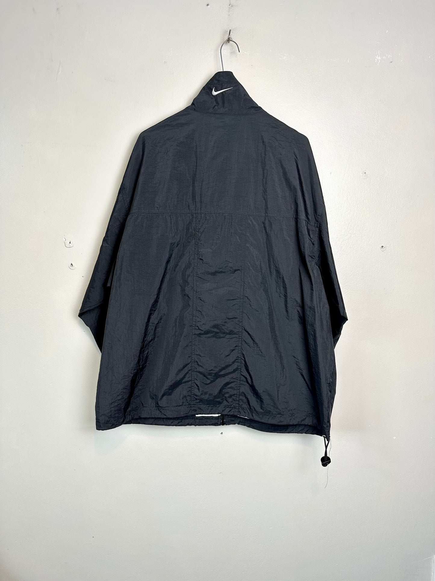 Nike 90s Black Embroidered Vintage Track Jacket