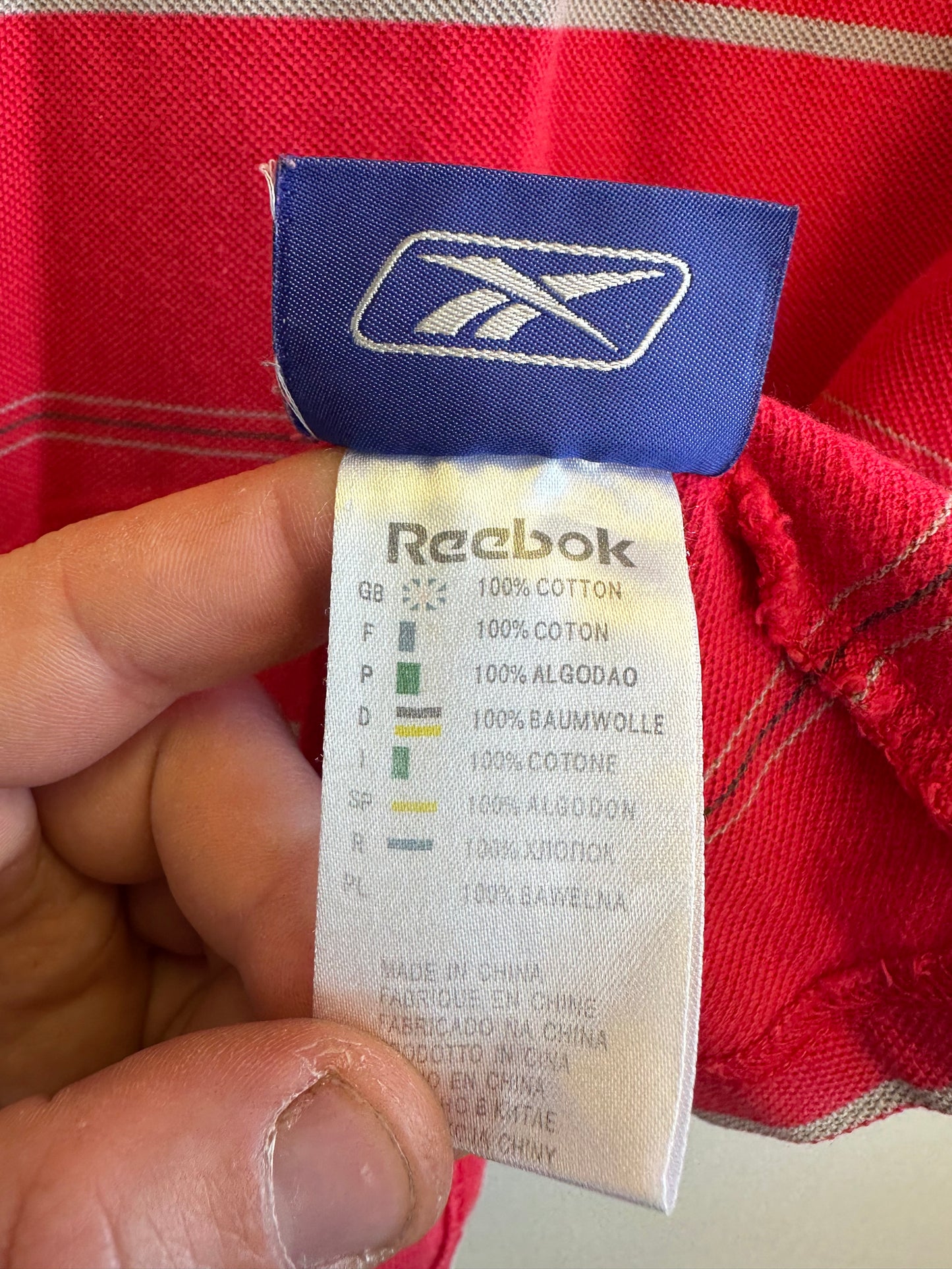 Wales Rugby Reebok Brains Vintage 00s Striped Polo Shirt