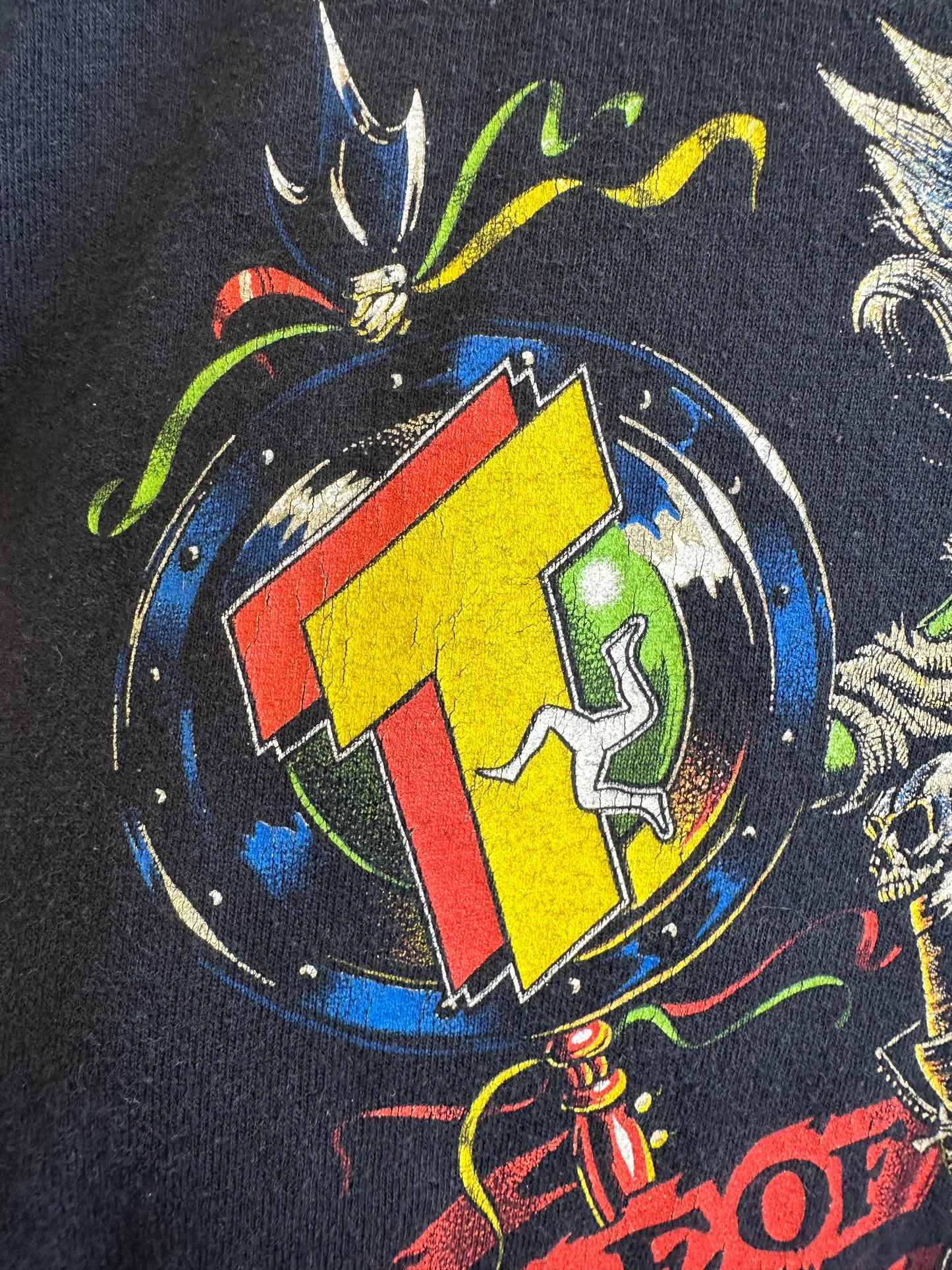 Isle of Man TT Motorcycle Racing “Mad Sunday” Vintage 2002 Black Cotton T-shirt