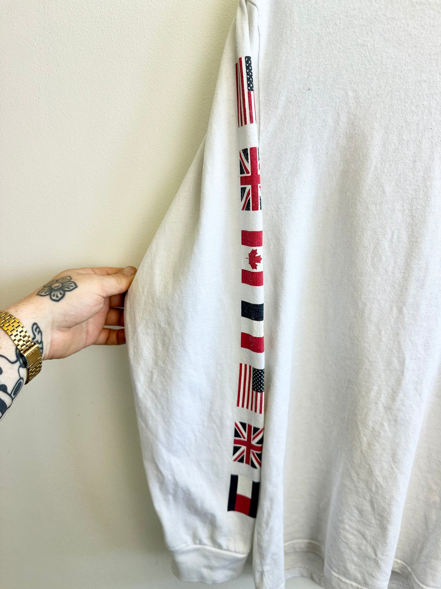 Tommy Hilfiger Vintage 90s Long Sleeved Cotton Print Men’s T-shirt