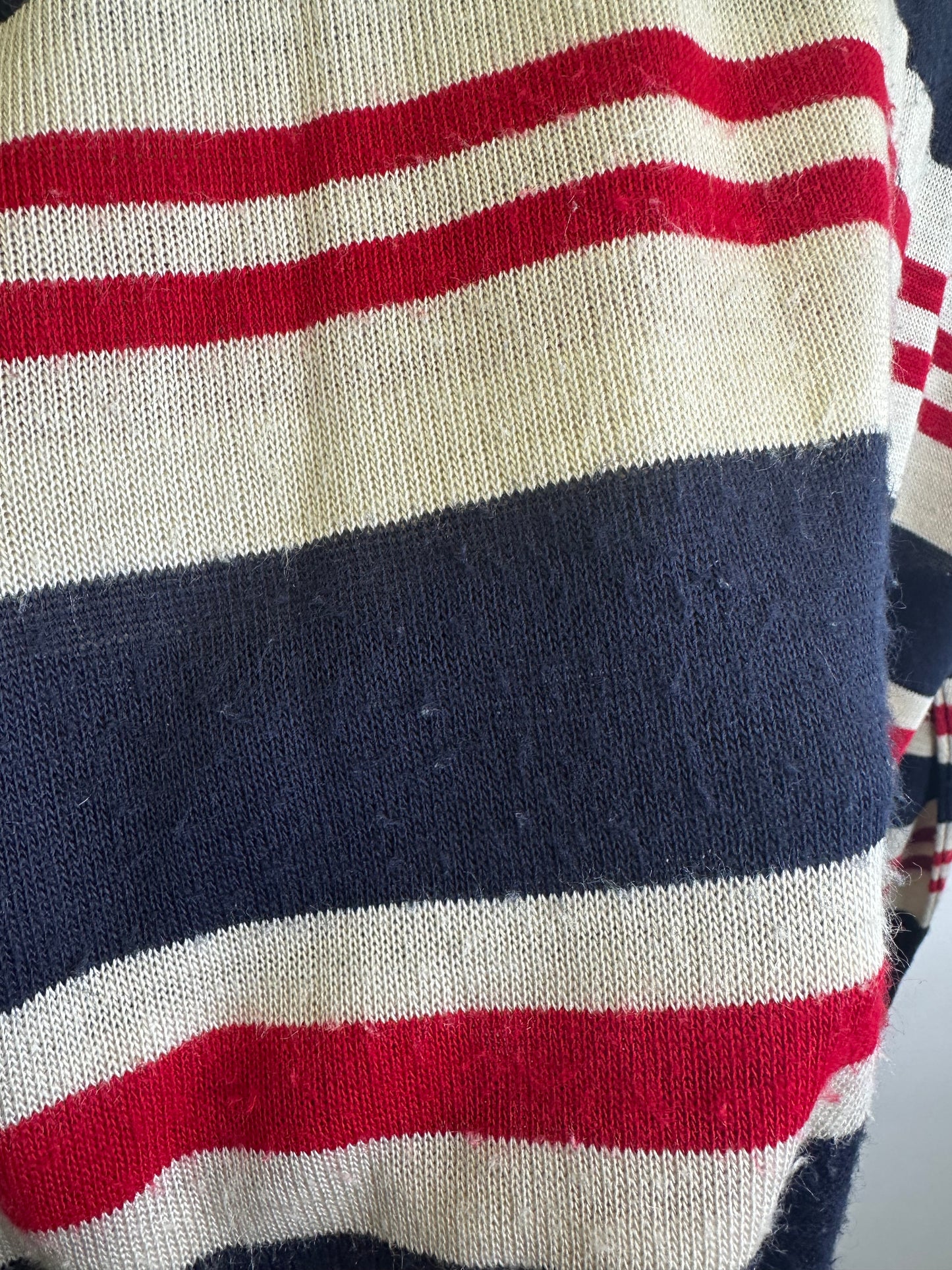 Lacoste Sport Vintage Lightweight Knit Striped Jumper