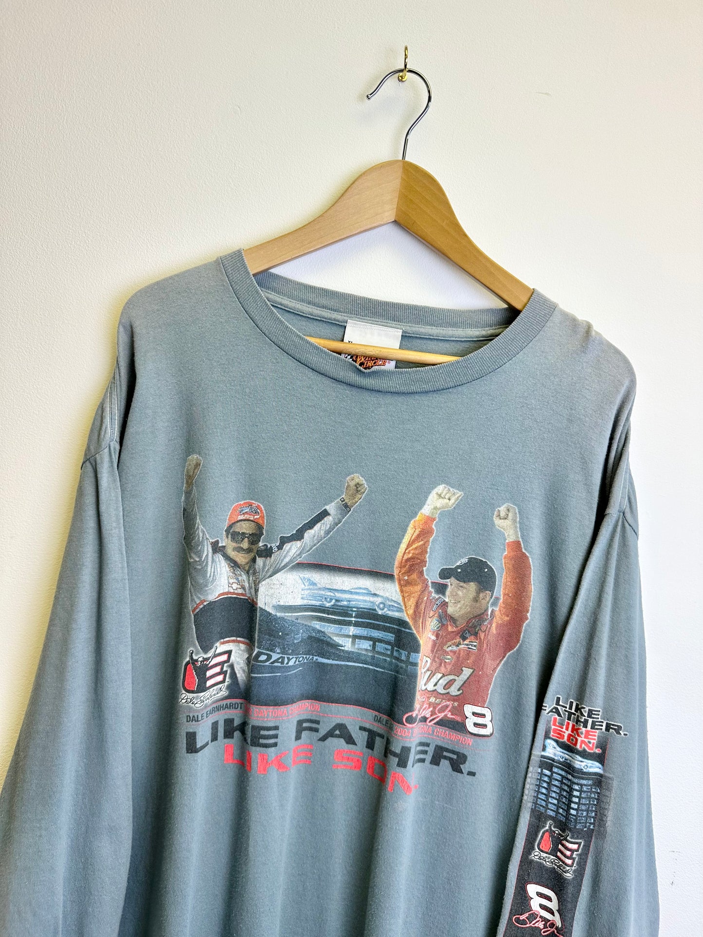 Nascar Vintage Y2K Daytona Dale Earnhardt Long Sleeved Graphic T-shirt