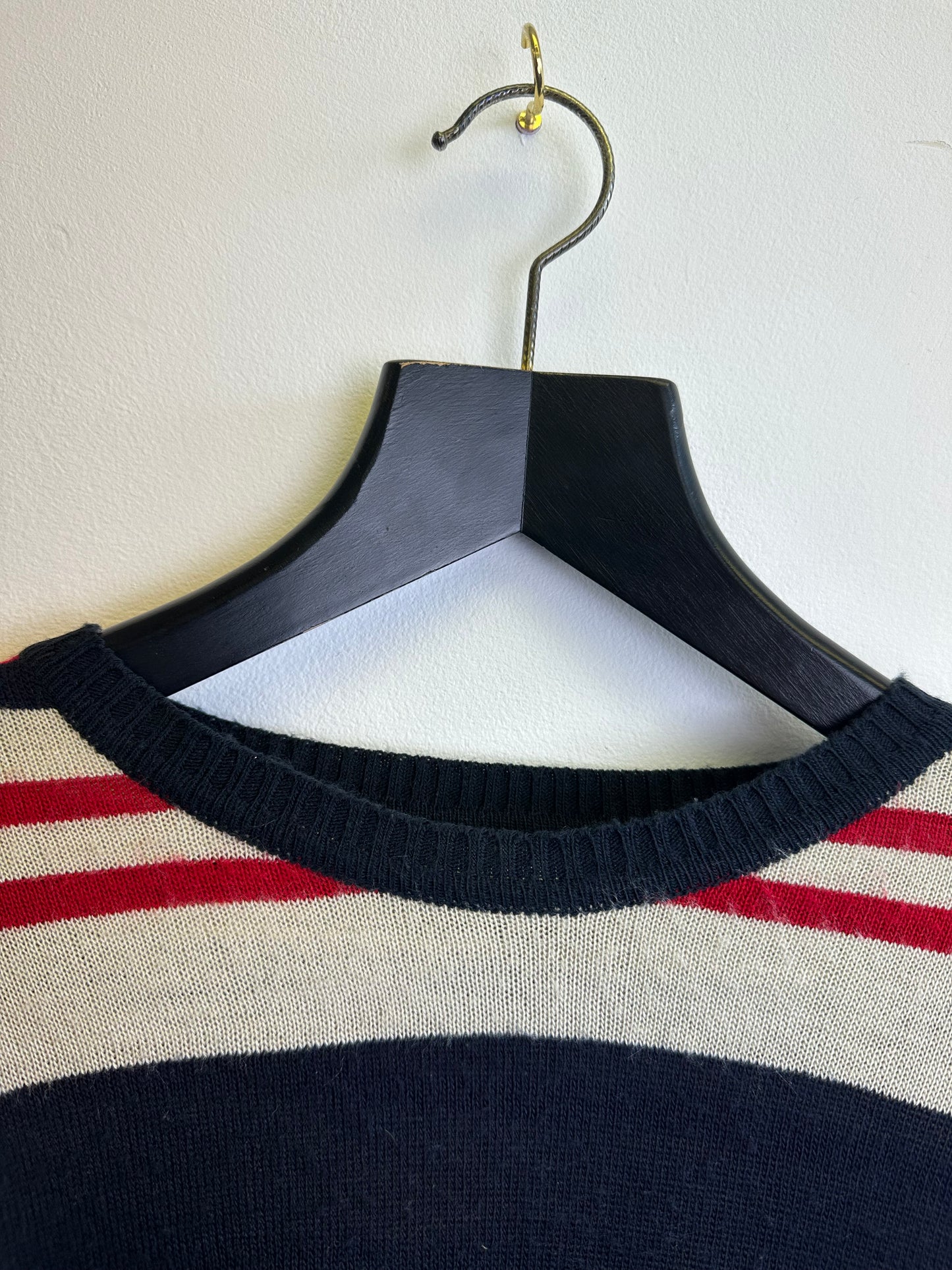 Lacoste Sport Vintage Lightweight Knit Striped Jumper
