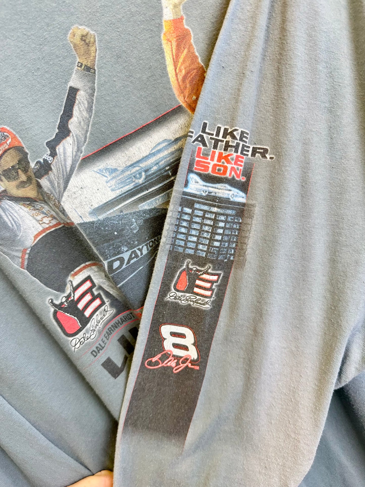 Nascar Vintage Y2K Daytona Dale Earnhardt Long Sleeved Graphic T-shirt