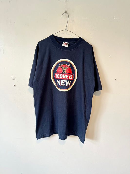 Tooheys New Australian Lager Vintage Navy Cotton T-shirt