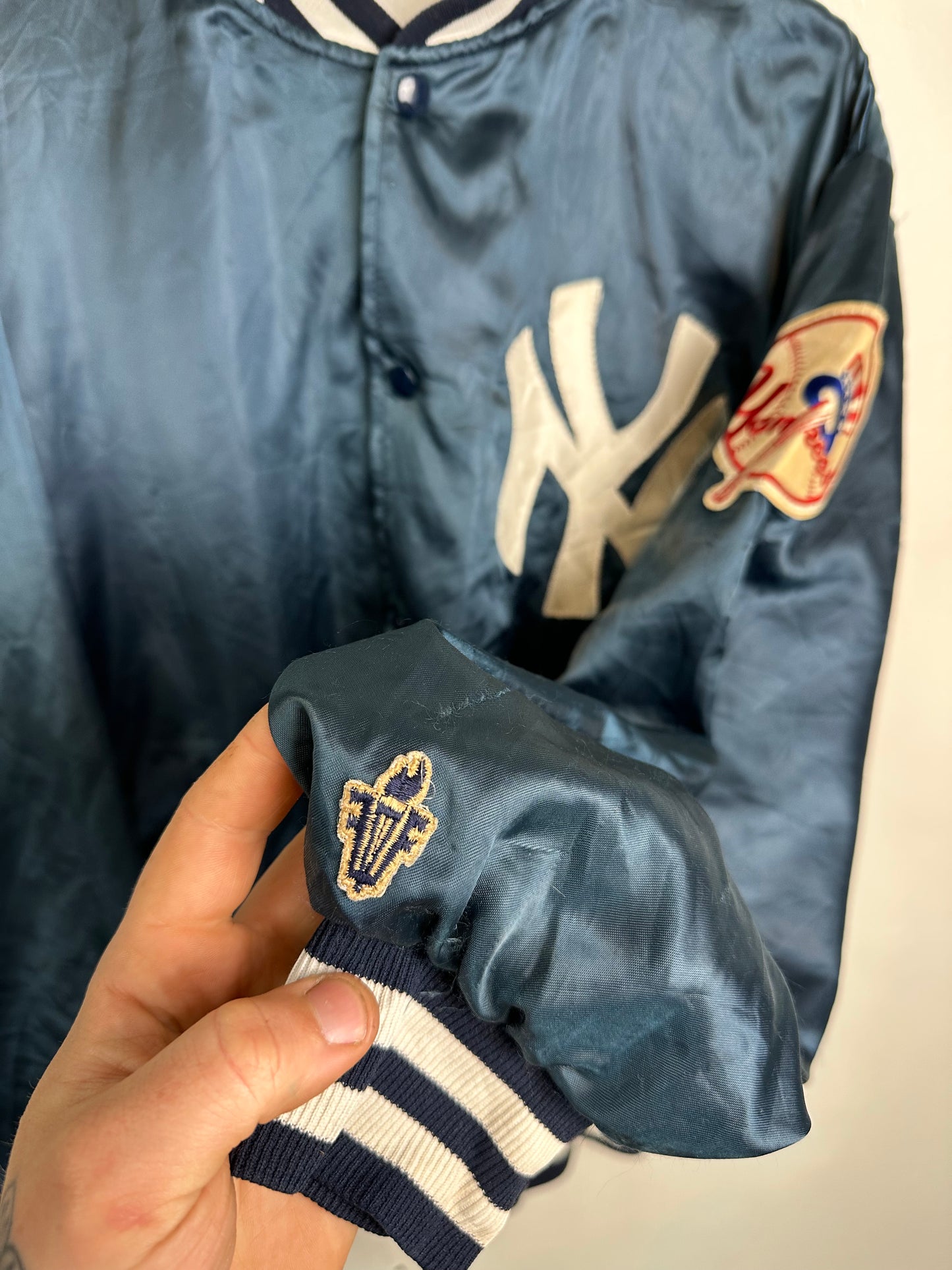 New York Yankees 80s/90s MLB Vintage Satin Baseball Jacket