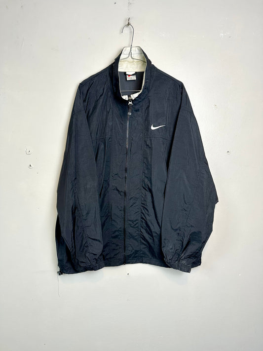 Nike 90s Black Embroidered Vintage Track Jacket